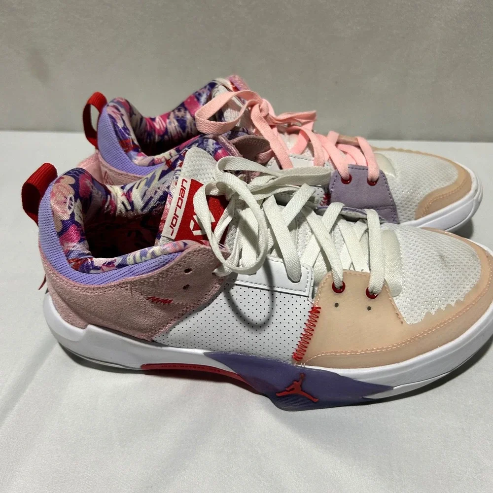 Jordan One‎ Take 5 White Arctic Punch Purple Pulse Mens 9.5 Basketball Shoes